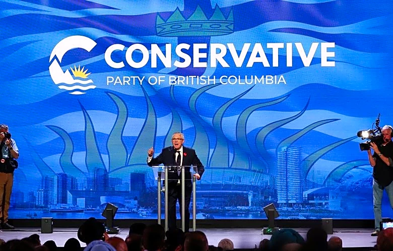 Conservative party wins first election in nearly a century in British Columbia