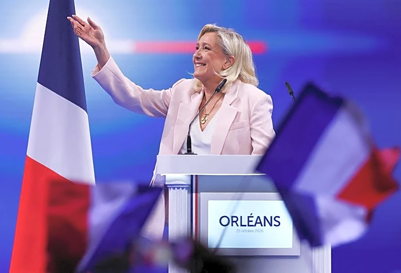France's Le Pen launches presidential bid as protests rattle the nation