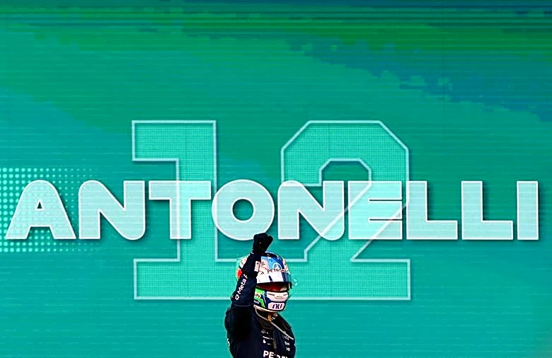 Motor racing-Antonelli wins US Grand Prix but must wait for title