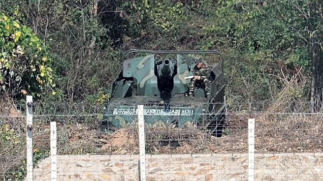 North Korean artillery pointed south stirs concern at border observatory