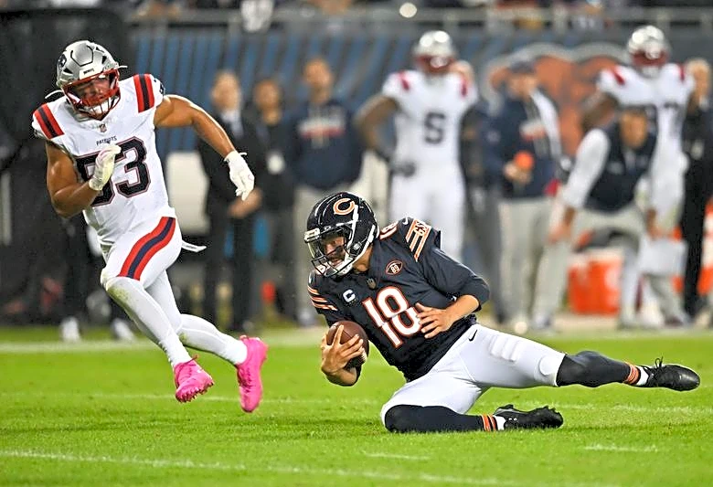 Report: Bears QB Caleb Williams fined over cleats again