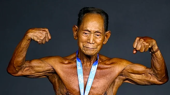 Japanese bodybuilder, 90, flexes ageless ambition on Spanish stage
