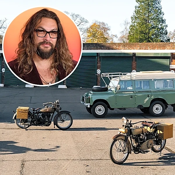 Jason Momoa Just Turned His Classic Land Rovers and Vintage Harleys Into EVs