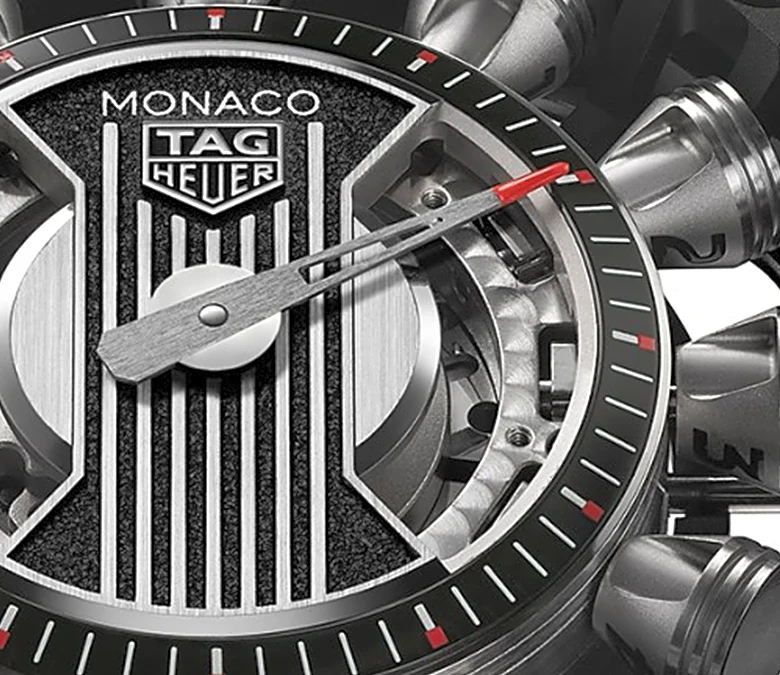 TAG Heuer Just Unveiled a New Monaco Watch With a 12-Cylinder Dial