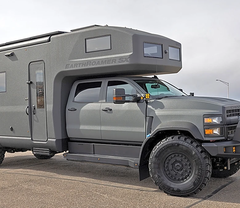 This $1.1 Million Adventure Vehicle Hides a Plush Interior With a Full-Size Kitchen