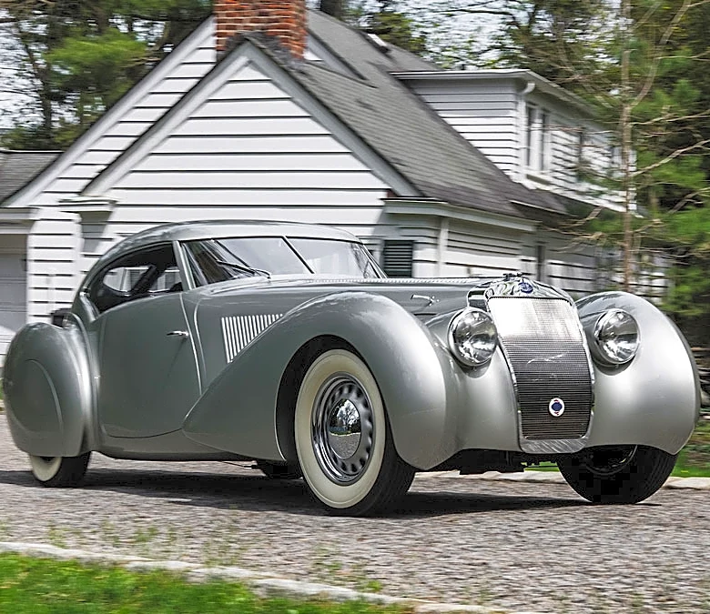 A 1937 Delage D8-120S Aerodynamic Coupe in Photos