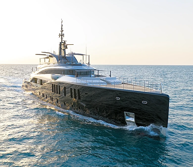 ISA Yachts’s Largest Vessel Yet Has a Bold, Black Hull
