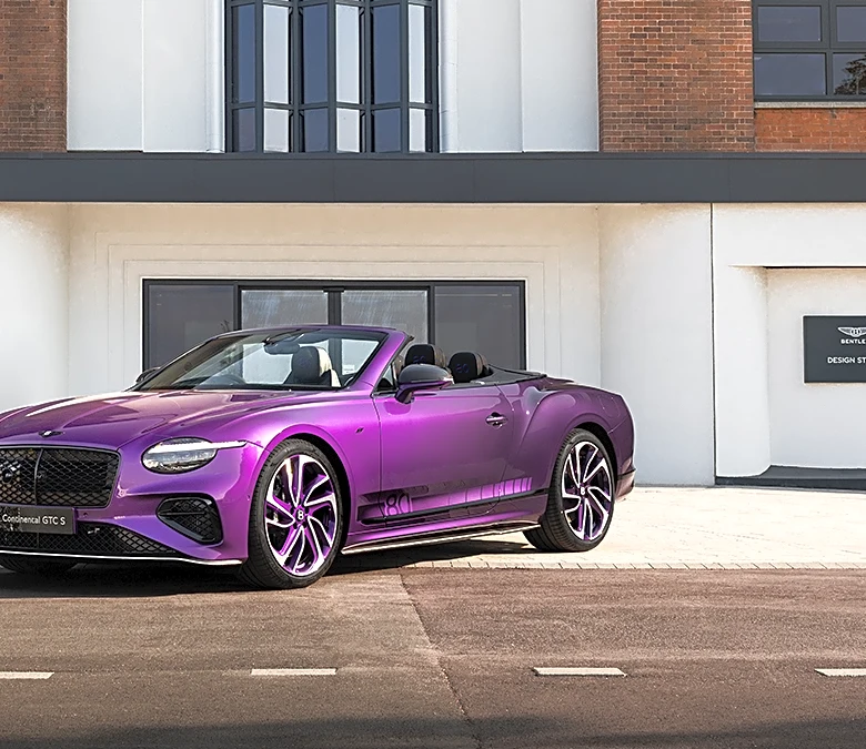 Bentley Just Unveiled a Bold Purple One-of-a-Kind Continental GTC