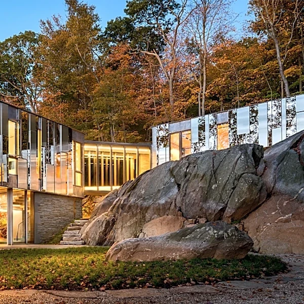 Inside a $15 Million Mirrored Retreat Hiding in the New York Woods