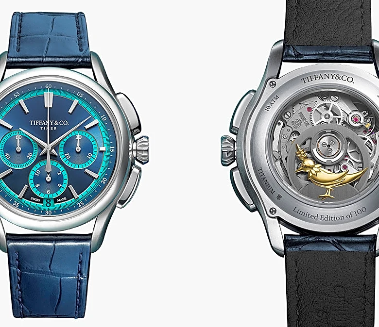 Tiffany & Co. Drops a New Limited-Edition Navy Blue Timer Chronograph in Titanium