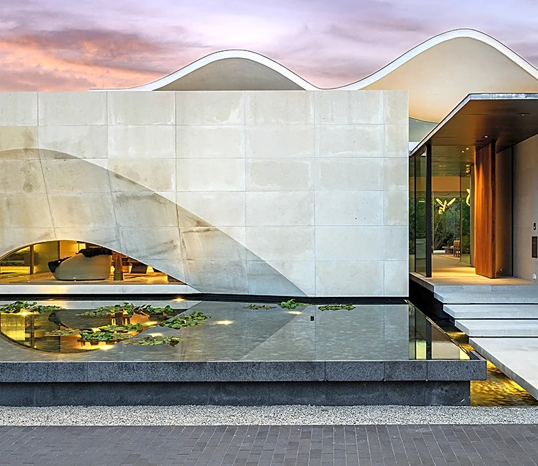This $45 Million Dallas Home Has an Undulating Roof Inspired by Waves