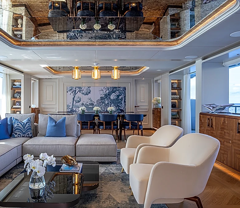 This New 123-Foot Superyacht Has a Whimsical Candy-Inspired Interior
