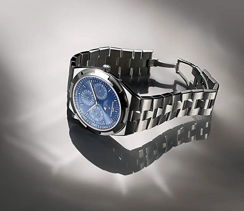 Vacheron Constantin’s New Overseas Perpetual Calendar Ultra-Thin Has a Striking Blue Dial