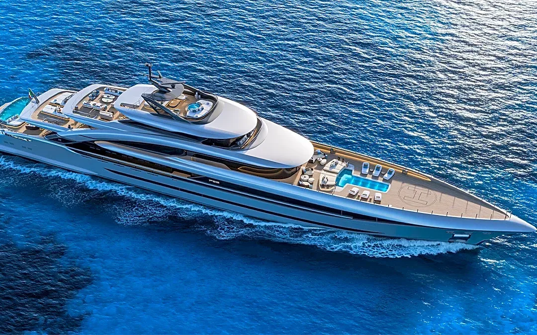 This Massive 282-Foot Superyacht Has 3 Pools and a Touch-and-Go Helipad