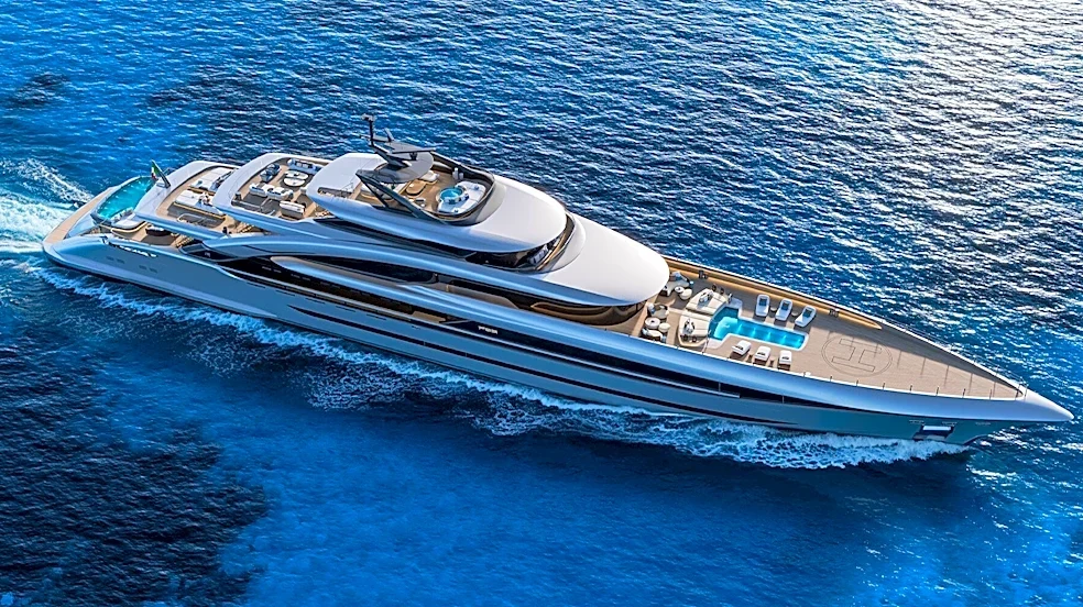 This Massive 282-Foot Superyacht Has 3 Pools and a Touch-and-Go Helipad