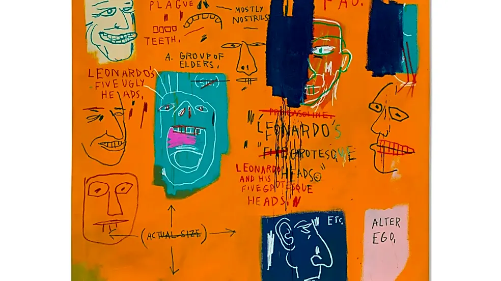 Basquiat’s Long-Unseen Painting Inspired by Leonardo da Vinci Could Fetch $30 Million at Auction