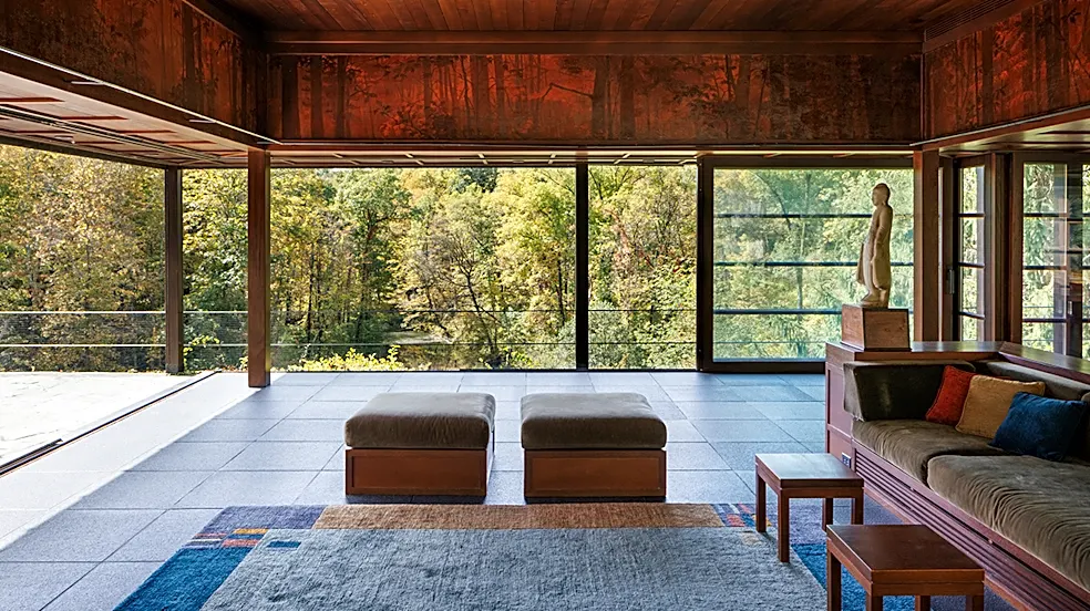 This $8.5 Million Hudson Valley Residence Sits Atop a 60-Foot Waterfall