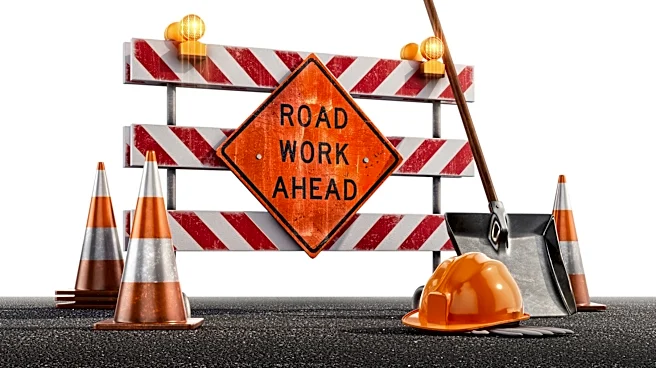 Lane reductions along State Route 153 in Pittsford