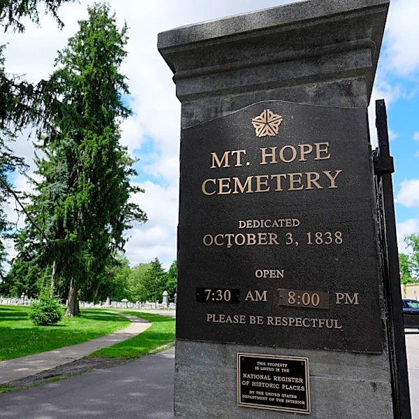 Famous people buried at Mount Hope Cemetery in Rochester