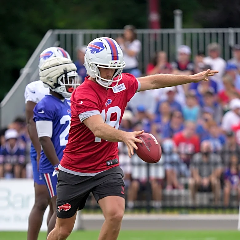 Punter released by Bills signs with Patriots' practice squad