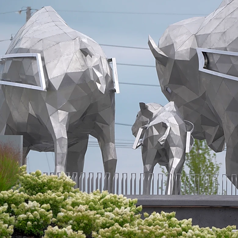 What to know about the giant bison outside the Bills' new stadium