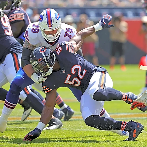 Bills towering offensive lineman admits Chargers linebacker once 'terrified' him