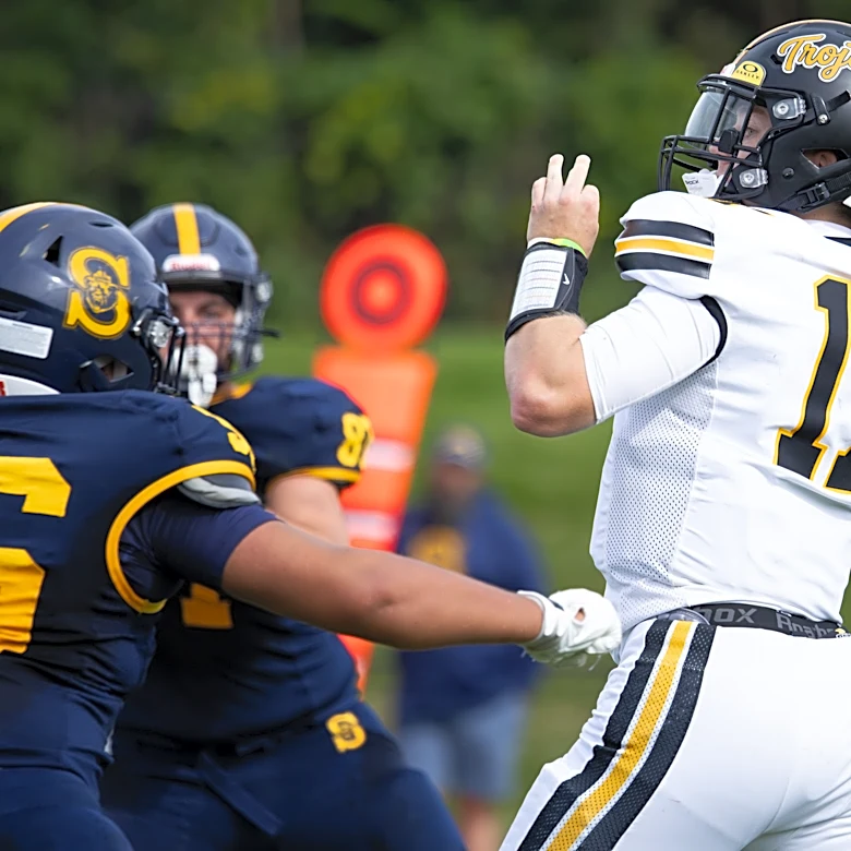 Athena breaks through with first win behind explosive second half