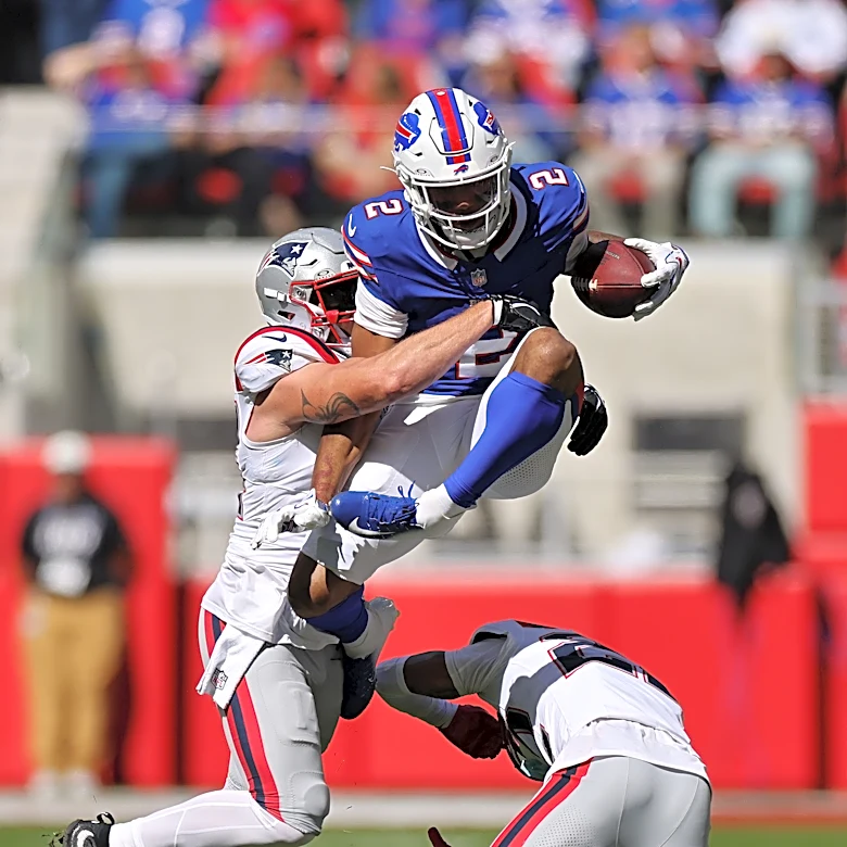 DJ Moore injury update: Bills WR doubtful to return vs. Patriots