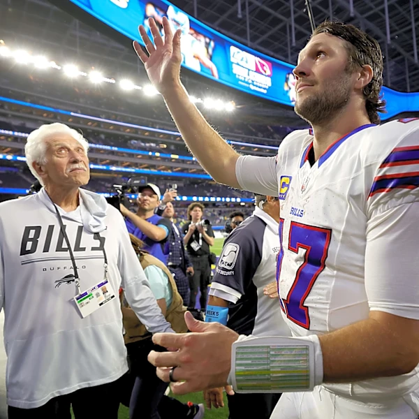 Josh Allen showered with MVP chants in Rams' home stadium 2,600 miles from Buffalo
