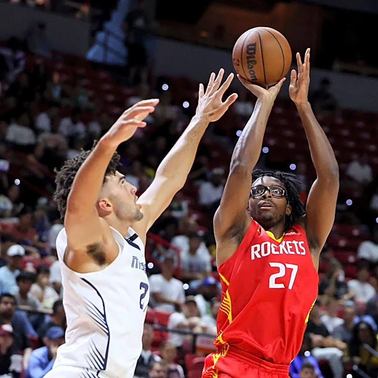 Houston Rockets jersey history No. 27 - Isaiah Crawford (2025)