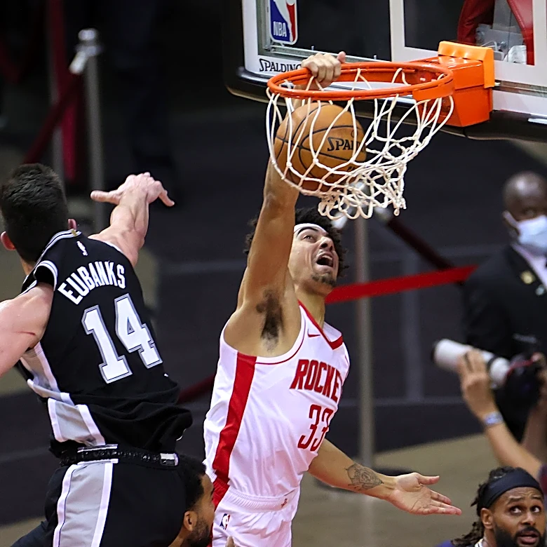 Houston Rockets jersey history No. 33 - Brodric Thomas (2020-21)