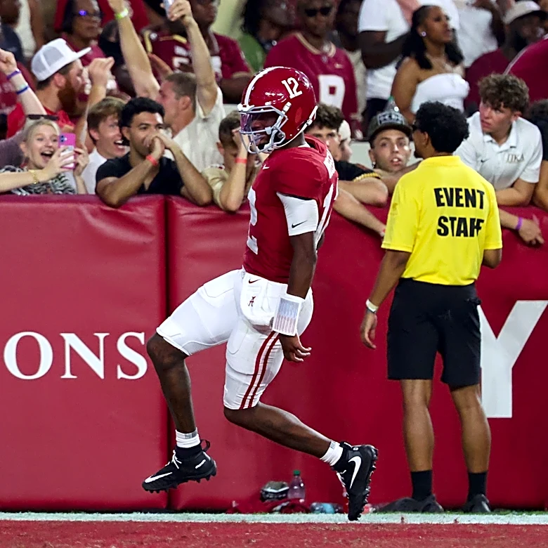 How far did Alabama football rise in US LBM Coaches Poll after FSU win?
