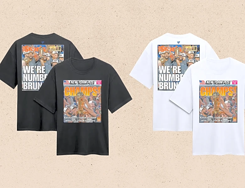 The Knicks’ Celebratory New York Post Cover Gets Commemorated In a Limited-Edition T-Shirt Release