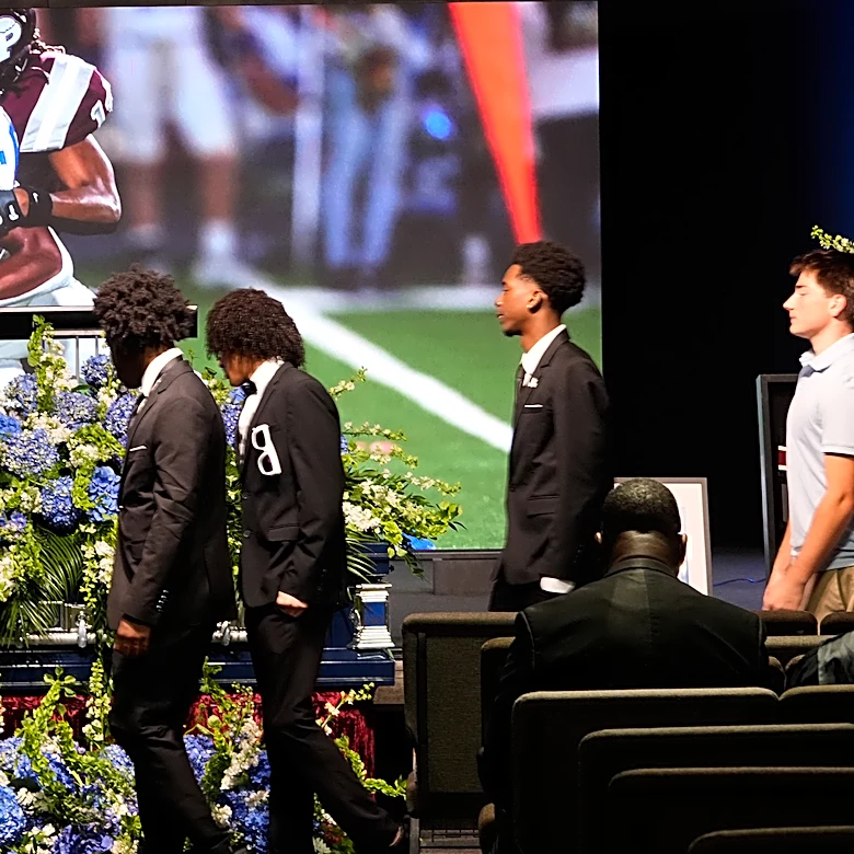 ‘Never Stop Saying His Name’: Nolan Wells’ Grieving Parents Speak At His Funeral