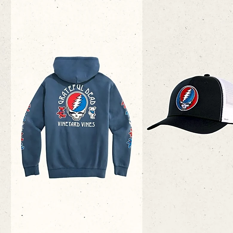 Still ‘Truckin’: Vineyard Vines Just Dropped Its Second Grateful Dead Collection Packed with Polos, Hats, and Tees