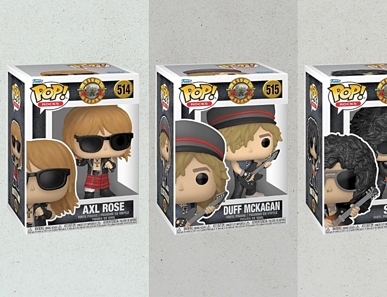 New Guns N’ Roses Funko Pop! Collectibles Drop Online on Heels of Band’s World Tour