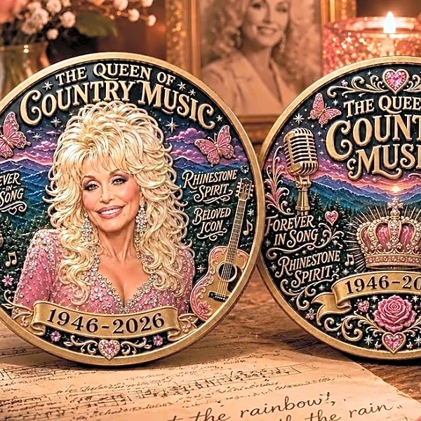 This Keepsake Dolly Parton Coin Is a Golden Tribute to the ‘Queen of Country Music’