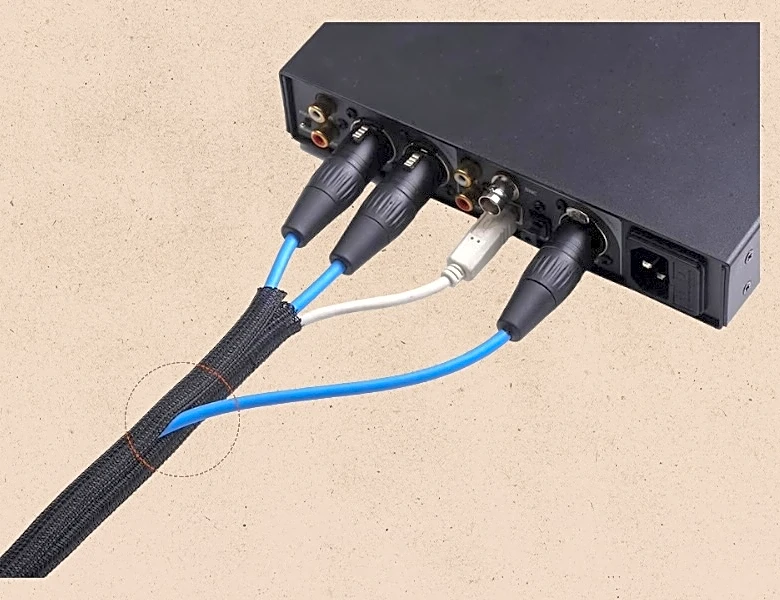 This $9 ‘Cable Sleeve’ Organizes All Your Loose Cords and Prevents Pets From Chewing on Them