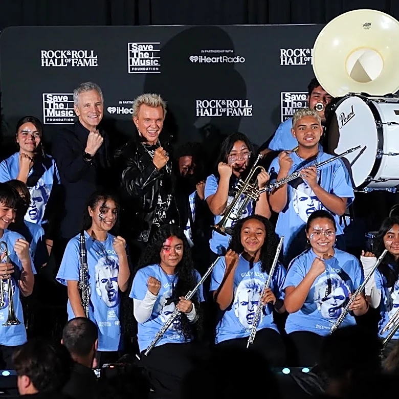 Billy Idol and Rock Hall Bring Music Education to California School