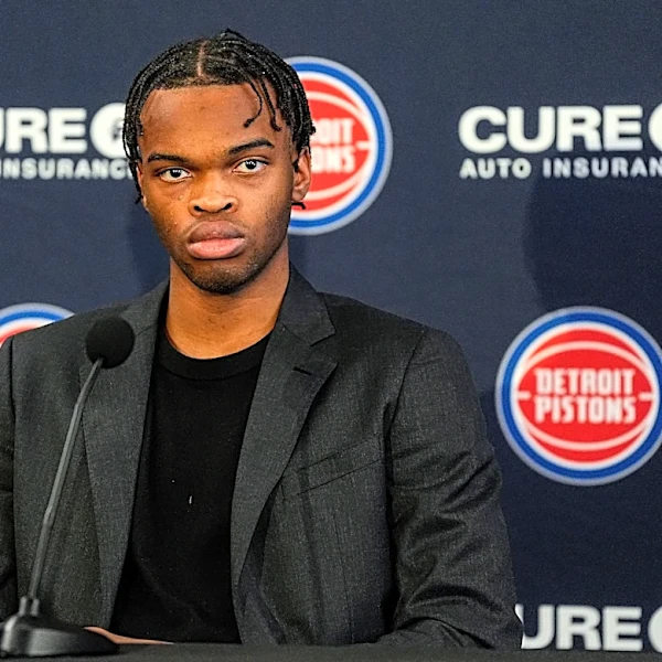 Pistons' Ebuka Okorie salutes LeBron James with jersey number choice
