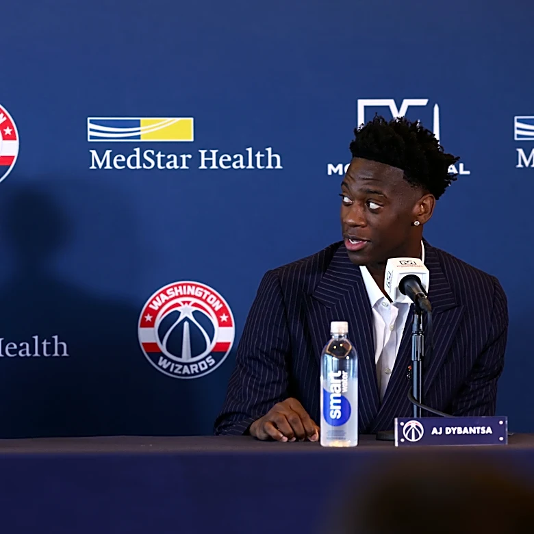 Wizards GM Will Dawkins praises AJ Dybantsa for work ethic, mindset
