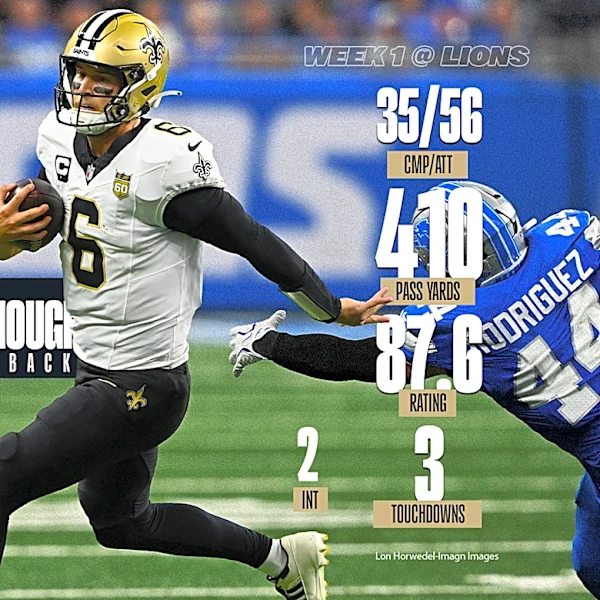 Saints climb in Week 2 NFL power rankings, but are they a top-20 team?