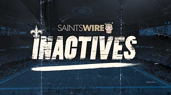 New Orleans Saints announce inactive players for Week 2 at Ravens