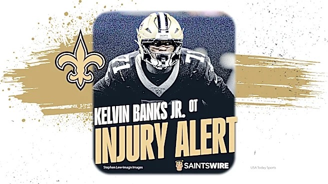 Saints LT Kelvin Banks Jr. carted off with leg injury vs. Ravens