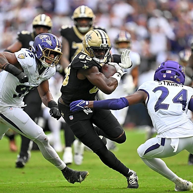 Juwan Johnson proving he belongs among NFL's top tight ends