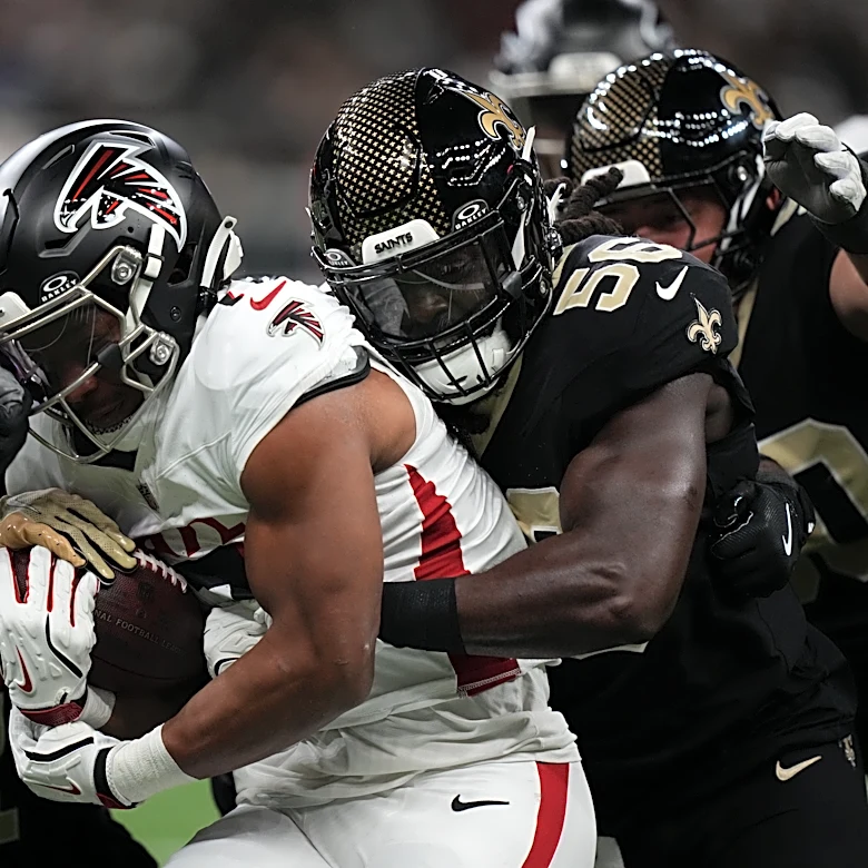 Shorthanded Saints defense has tall task vs. Falcons RB Bijan Robinson