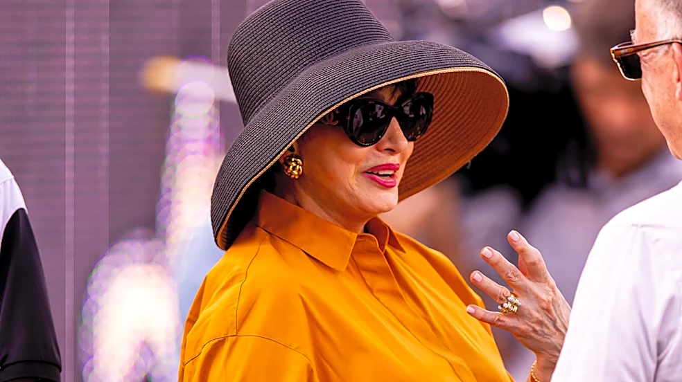 Gayle Benson makes rare appearance at Saints practice after big speech