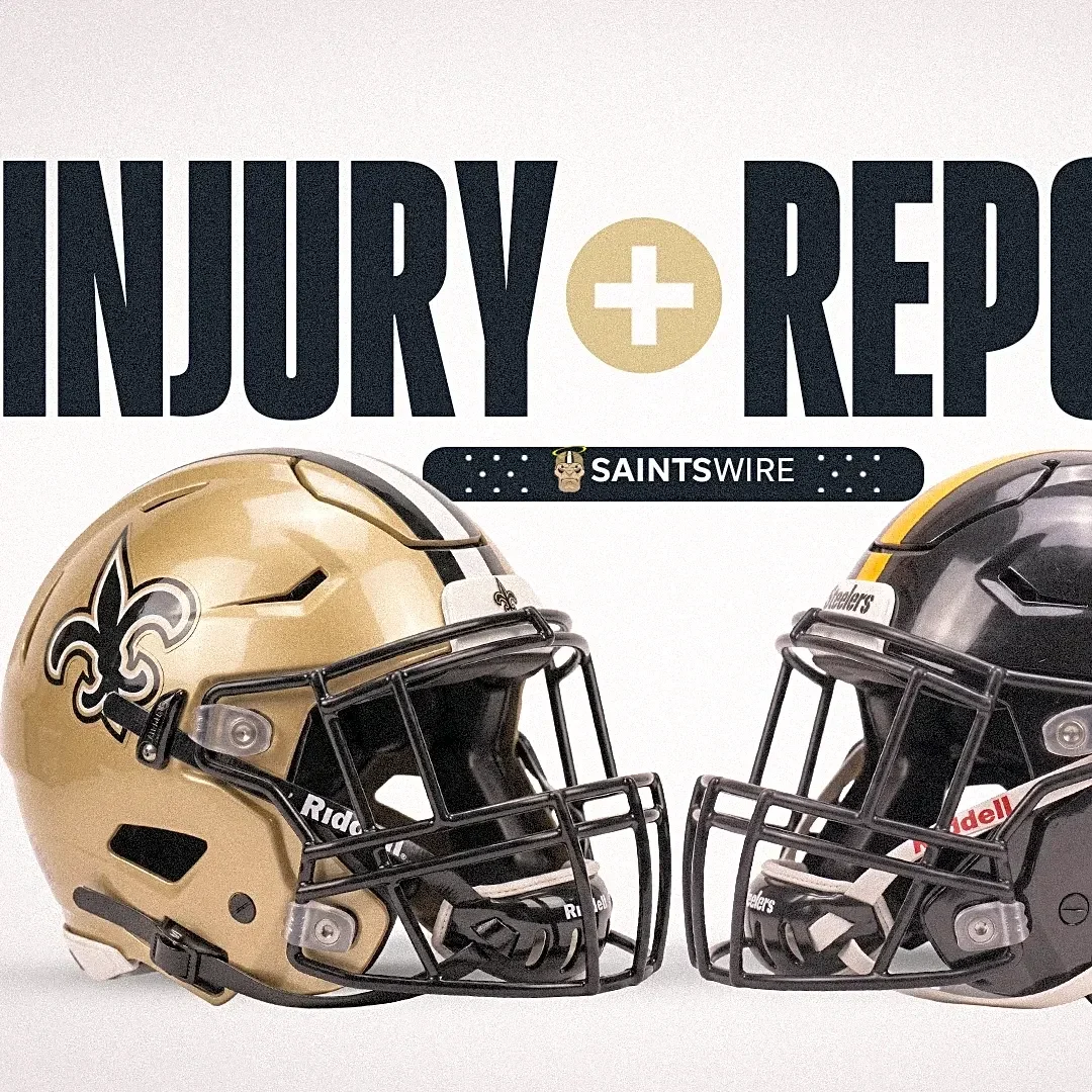 Just 1 Saints player not practicing due to injury before Steelers game