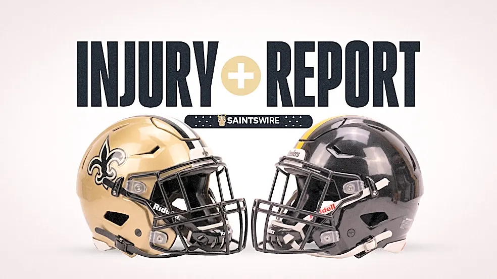 Just 1 Saints player not practicing due to injury before Steelers game