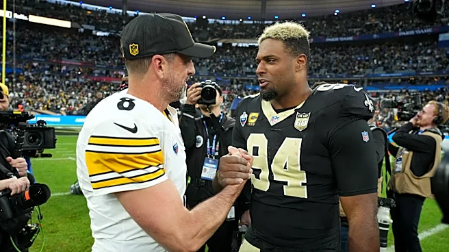 42-year old Steelers QB Aaron Rodgers outrushed every Saints player